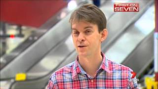 Seven News Sydney  TripView train livetracking 1042013 [upl. by Neenaej392]