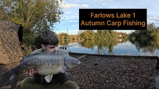 FARLOWS  LAKE 1  CARP FISHING  AUTUMN 2024 [upl. by Ynnek857]