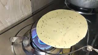 How to Roast a Papad in 5 seconds [upl. by Einahpet]