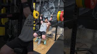 New Overhead Press Personal Best  105kg 231lbs x 2 [upl. by Isyed746]