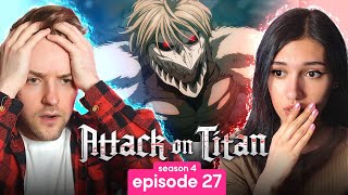 Attack on Titan  Season 4 Episode 27 REACTION [upl. by Schultz80]