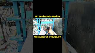 Revolutionizing Recycling Watch the PET Bottles Baler Machine in Actionpetbottle plastic [upl. by Larue95]