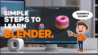 Adding assets to the scene  Learn blender with me  Simple steps to learn Blender [upl. by Atiekan]