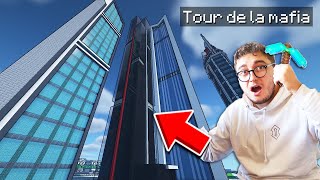 LA TOUR DE LA MAFIA  JE BUILD MA FUTURE VILLE MINECRAFT  99 [upl. by Linnell]