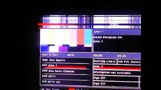 GMA 7 Testcard SMPTE Color Bars with 1 KHz Sine Wave Tone October 21 2024 [upl. by Airotnahs21]