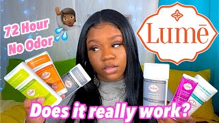 Lumé Deodorant Review  72 HOUR ODOR CONTROL  WHOLE BODY DEODORANT  Tee Bee [upl. by Eilzel]