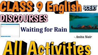 Class 9 English Waiting for Rain Full ActivityDiscourses scert kerala 202425 [upl. by Ericha228]