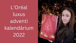 LOréal luxus adventi kalendárium 2022  Biotherm Yves Saint Laurent Lancôme megéri a magas ár [upl. by Inahet]