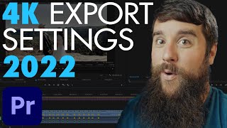 How To Export 4K Video In Premiere Pro CC 2022 For YouTube Facebook amp Vimeo [upl. by Ailemak]