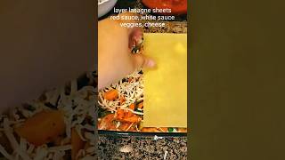 veg lasagne chefs style lasagna shorts [upl. by Gris950]