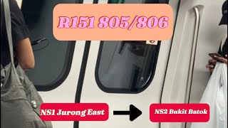 R151 805806 Jurong East to Bukit Batok [upl. by Xella]