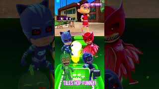 PJ Masks  CatBoy 🆚 Owlette X Dance Song Tiles Hop EDM Rush shorts [upl. by Notxam]