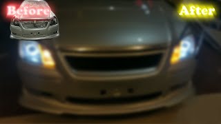 Toyota Premio Full Dent paint And Lip Body kit Installation Done  Toyota Premio Modified [upl. by Brittaney249]