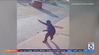 Gang shooting caught on video shuts down youth academy in Compton [upl. by Shipman]