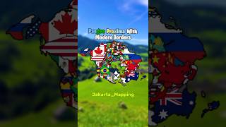 Pangea Proxima with modern borders  geography shorts subscribe asia europe [upl. by Ahseital]