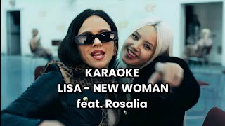 LISA  quotNEW WOMANquot feat Rosalía KARAOKE with lyrics [upl. by Stuckey]