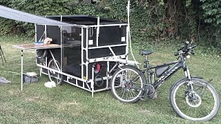 Mobile Festung dieser Fahrradwohnwagen ist wirklich robust gebaut [upl. by Jonell]