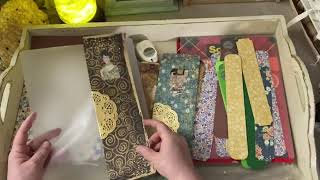 Craft Fair Update Laminating Scrapbook Paper  What To Do w Leftover Paper  Use Up What You Have [upl. by Greenwood]