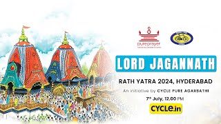 Shree Jagannath Rath Yatra Highlights  Jagannath Temple Hyderabad  7th July 2024 [upl. by Lodnar]