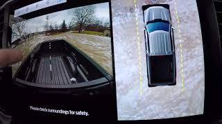 2021 Ford F150 XLT Parking Sensors And 360 Camera View on the 12in Screen Review [upl. by Haveman]