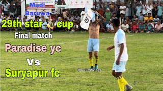 Massive crowd in 29th Star cup final  Suryapur fc vs Paradise yc [upl. by Akla207]