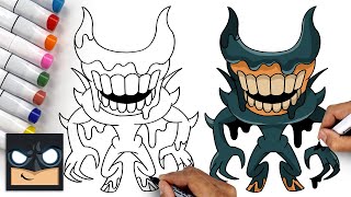 How To Draw Ink Demon  Bendy and the Dark Revival [upl. by Larine695]