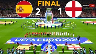 Spain Vs England 21  Euro 2024 Final Match  Full Match HD Highlights [upl. by Ainniz267]