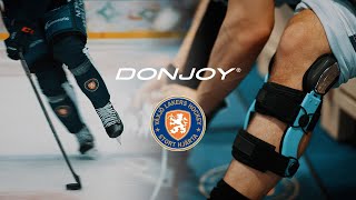 DonJoy Knee Braces  Vaxjo Lakers Ice Hockey [upl. by Weld]