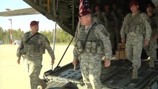 Arrival of the 173d Infantry Brigade Combat Team Airborne in Lithuania [upl. by Terpstra693]