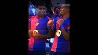 Raphinha and Yamal dance🔥 football raphinha lamineyamal [upl. by Naujet787]