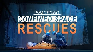 Practicing Confined Space Rescues [upl. by Ydaf800]