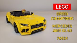 Lego  Speed Champions  Mercedes AMG SL 63  76924 [upl. by Odlanor]