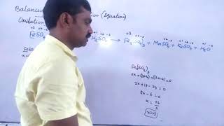 Redox reaction KMnO4 oxidation number method Balanced equation [upl. by Leia300]