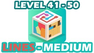 Puzzlerama  LINES  Medium  Level 41  50  Walkthrough [upl. by Nnylf]