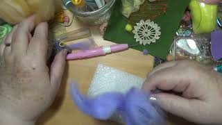 Making a fabric embroidered Box P2 EmbroideryBeadingSlowStitching [upl. by Oringa595]