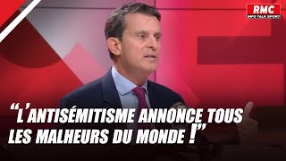 Manuel Valls appelle la République à se battre contre lantisémitisme  Apolline Matin [upl. by Steve]