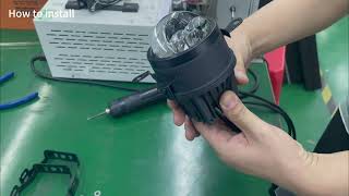 3inch LED fog lens  Universal bracket  how to install [upl. by Oiramaj637]