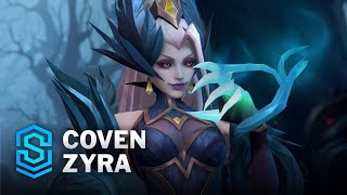 Coven Zyra Wild Rift Skin Spotlight [upl. by Ecnahoy499]