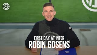 ROBIN GOSENS FIRST DAY AT INTER  WelcomeRobin 🇩🇪⚫🔵 [upl. by Assirrem]