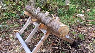 Easy Chainsaw Sawbuck Made Form 2X4s  Cheap How To DIY Project  Cut Firewood [upl. by Kidd]