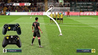 FIFA 20 KNUCKLEBALLPOWER FREE KICK TUTORIAL [upl. by Yarb]