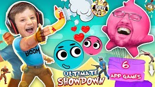 LOVE BALLS Challenge FGTEEV MOBILE GAMES SHOWDOWN Dad vs Son GameplaySkit [upl. by Leirza410]