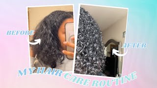 Davines Hair Products  Curly hair  Black girl [upl. by Oirrad]