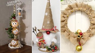 6 Diy Jute craft Christmas decorations ideas 2023🎄Christmas Decor 🎄🎄 [upl. by Monroe]