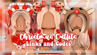 Aesthetic Roblox Christmas Outfits with CODES AND LINKS [upl. by Swanhildas]