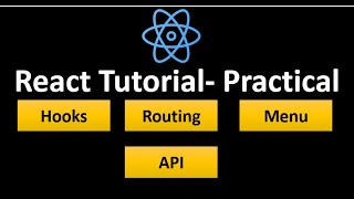 ReactJS Tutorial Part2  React Functional Component Routing useState and useEffect Hooks [upl. by Esirehc]