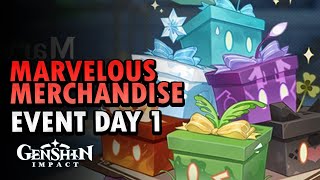 Marvelous Merchandise Event Guide Day 1  Genshin Impact [upl. by Bellaude]