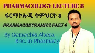 Vid 9 PHARMACOLOGY LECTURE 8 PHARMACODYNAMICS PART 4 [upl. by Rowen]