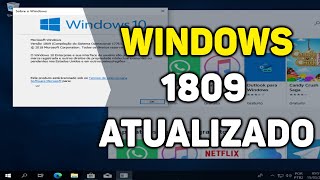 Windows 10 1809 atualizado🆙 em 2024 [upl. by Itsim]