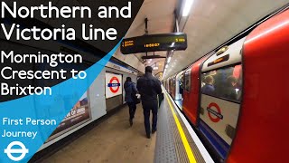 London Underground First Person Journey  Mornington Crescent to Brixton [upl. by Elrak385]